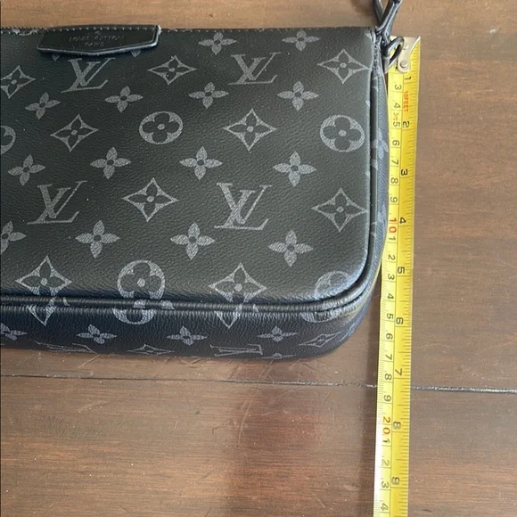 LOUIS VUITTON MONOGRAMMED ECLIPSE POCHETTE XL - Picture 8 of 14